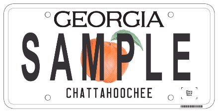 Georgia Prestige license plate design