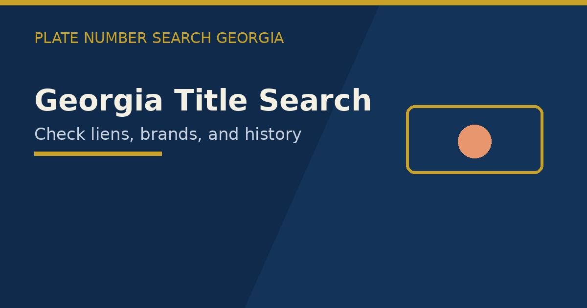 Georgia title search feature image showing how to look up vehicle titles